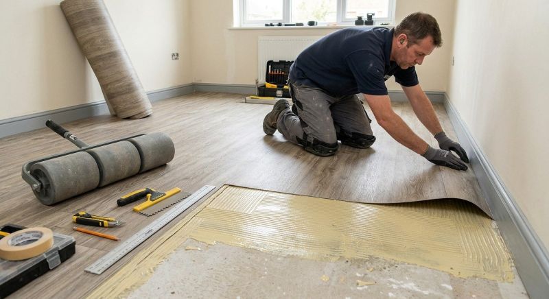 Sheet Vinyl Installation in Plano, TX